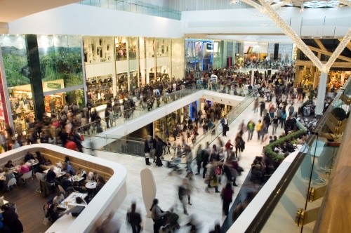 Crowded Mall in Indianapolis