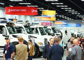 Rigid Exhibitor Booth with attendees