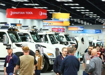 Rigid Exhibitor Booth with attendees