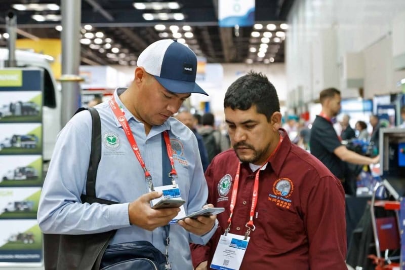 Attendees Exchanging Information