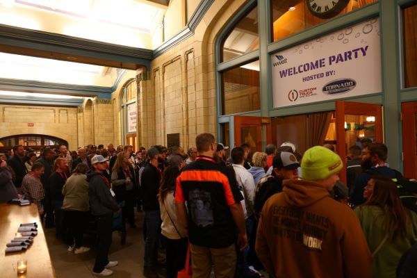 entrance to the WWETT welcome party